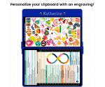 WhiteCoat Clipboard® - Blue Child Life Specialist Edition